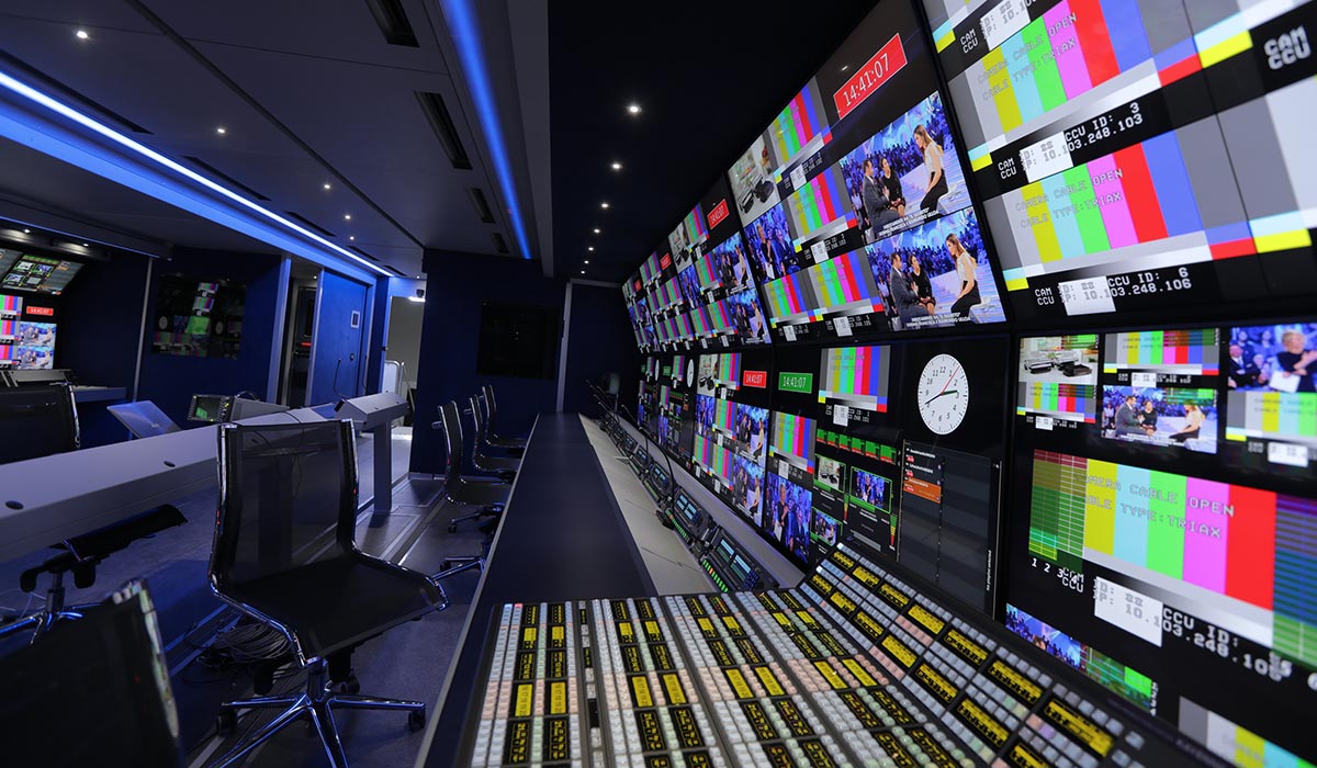 Mediaset IP VAN internal workstations