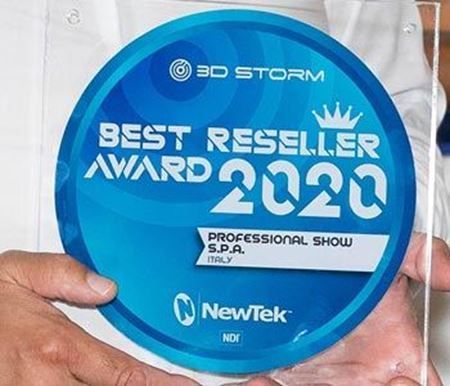 Picture for category Professional Show awarded as best Dealer by 3DSTORM for Newtek’s sales results